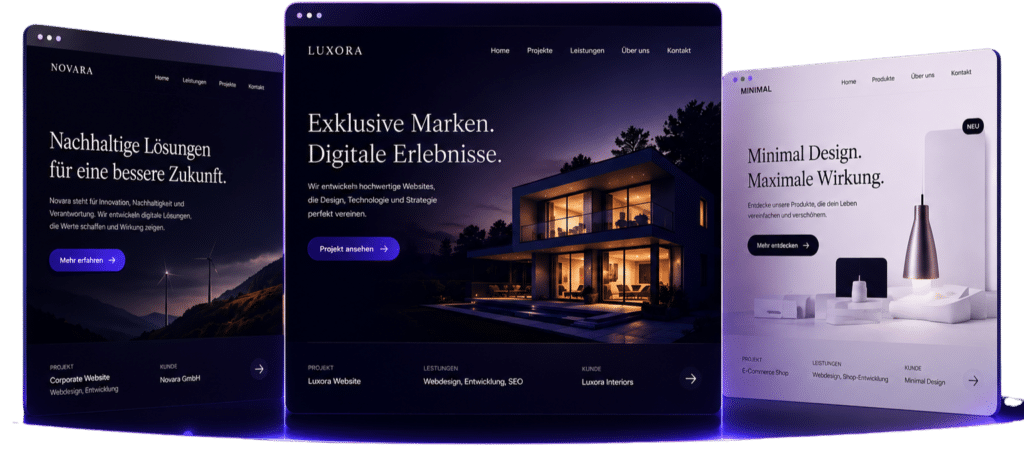 Webseiten, die professionell wirken und Kunden gewinnen.